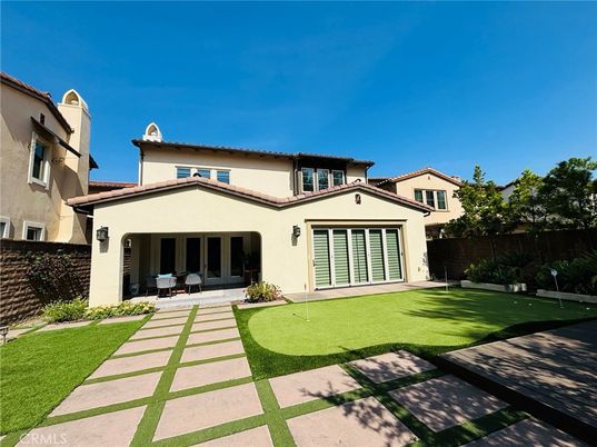 Attached, Backyard, Exterior, Facade, Mediterranean
