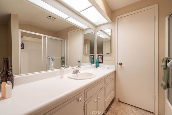 Bathroom, Dual Sink Vanities, Glass Shower, Interior
