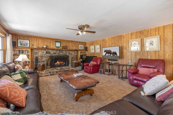 Fireplace, Interior, Living room, Wooden Walls