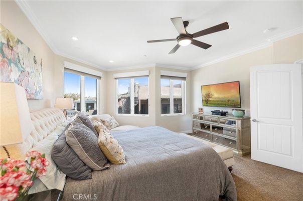 Bedroom, Interior, Recessed Lighting
