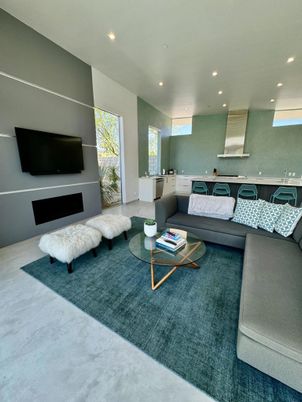 Fireplace, Interior, Living room, Recessed Lighting