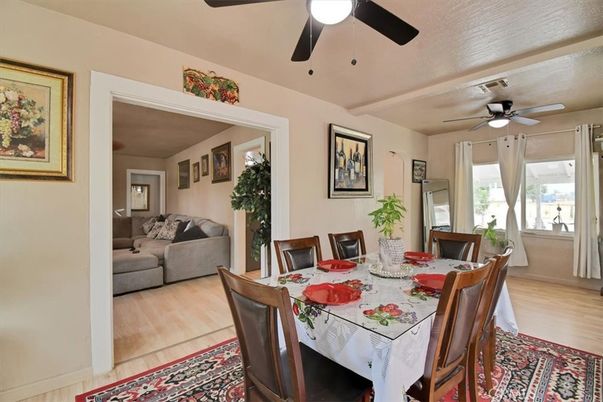 Dining room, Interior, Wood Texture Flooring
