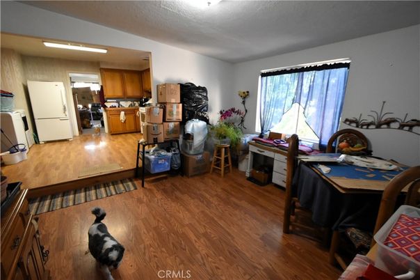 Dining room, Interior, Kitchen, Washer, Wood Texture Flooring