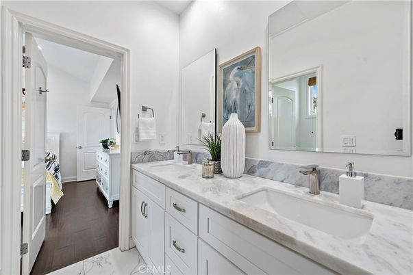 Bathroom, Dual Sink Vanities, Interior, Marble