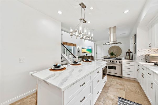 Interior, Kitchen, Pendant Lights, Recessed Lighting, Stainless Steel Appliances