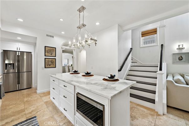 Interior, Kitchen, Pendant Lights, Recessed Lighting, Stainless Steel Appliances