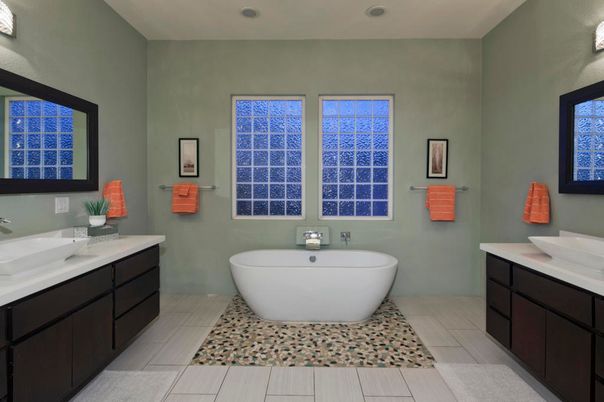 Bathroom, Free Standing Baths, Interior, Recessed Lighting