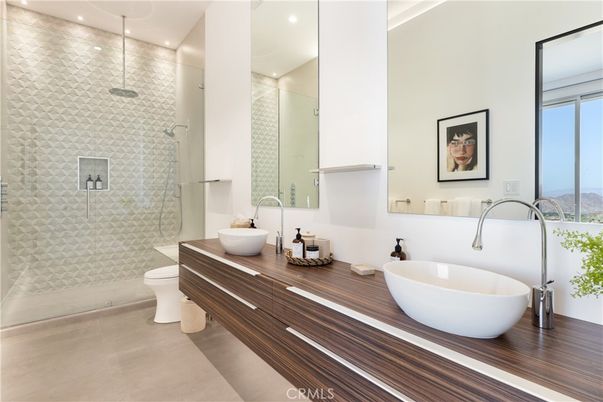 Bathroom, Dual Sink Vanities, Free Standing Baths, Glass Shower, Interior, Recessed Lighting