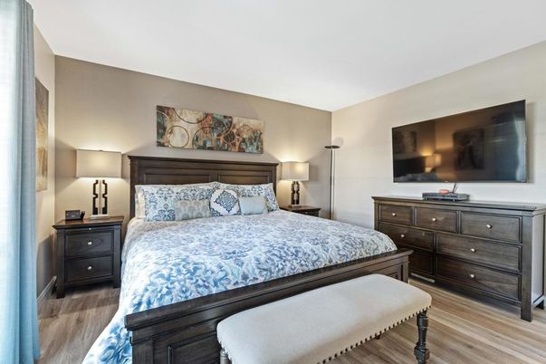 Bedroom, Interior, Wood Texture Flooring