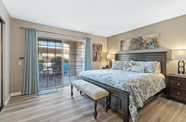 Bedroom, Interior, Wood Texture Flooring
