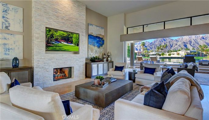 Fireplace, Interior, Living room, Stone Walls
