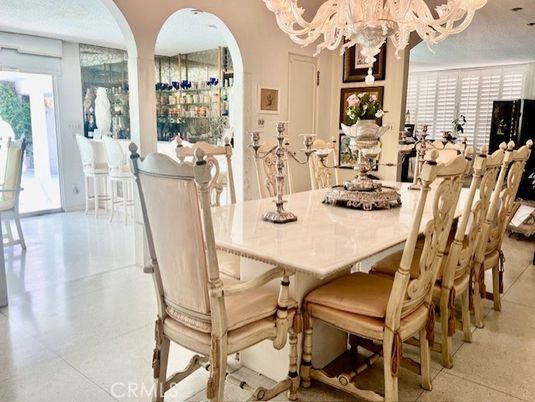 Chandelier, Dining room, Interior