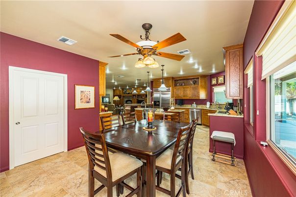 Dining room, Interior, Kitchen, Recessed Lighting, Stainless Steel Appliances