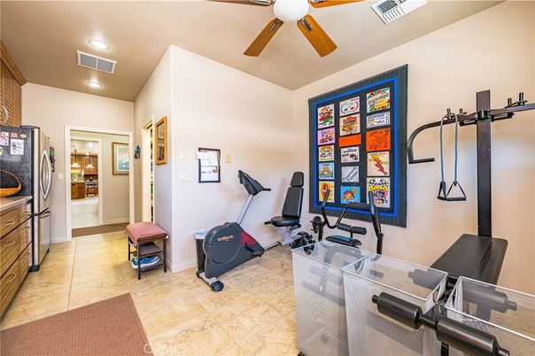 Fitness Equipment, Interior, Recessed Lighting
