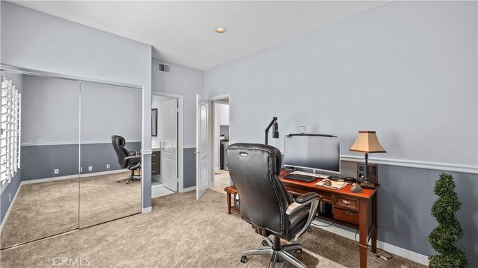 Home Office, Interior, Recessed Lighting