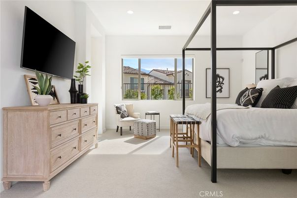 Bedroom, Interior, Recessed Lighting