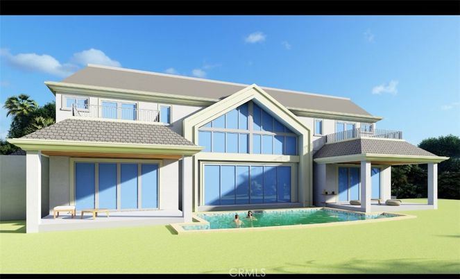 Exterior, Facade, Pool, Modern