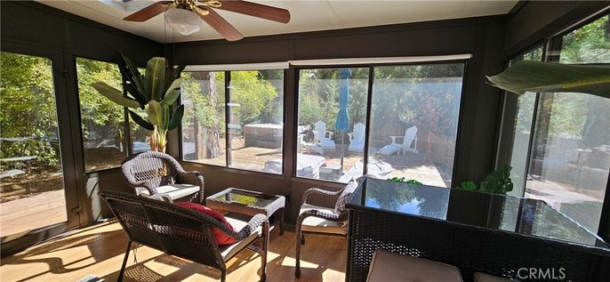 Interior, Sun Room, Wood Texture Flooring