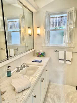 Bathroom, Glass Shower, Interior, Tile Countertops