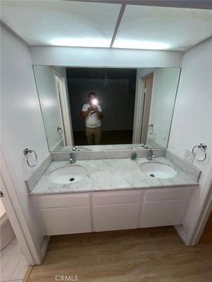 Bathroom, Dual Sink Vanities, Interior, Wood Texture Flooring