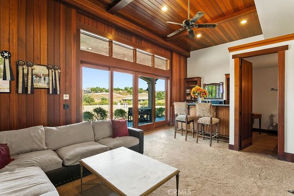 Interior, Living room, Recessed Lighting, Wooden Ceilings, Wooden Walls