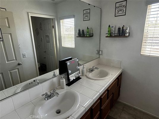 Bathroom, Dual Sink Vanities, Interior, Tile Countertops