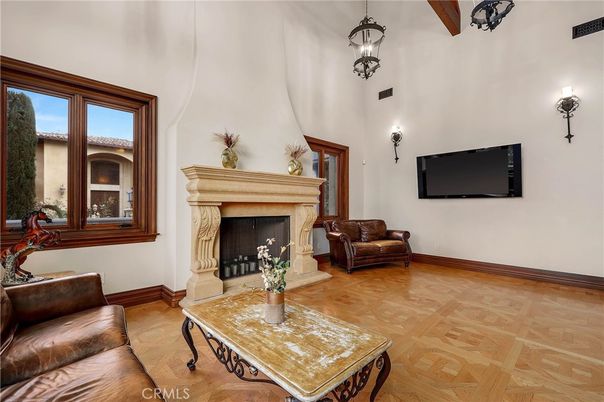 Fireplace, Interior, Living room, Wood Texture Flooring