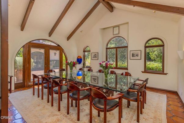 Dining room, Interior, Wooden Beams