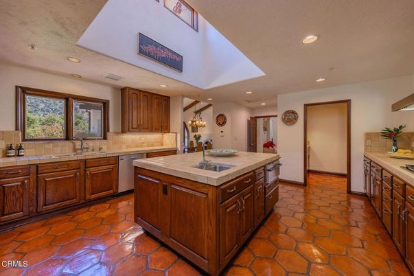 Interior, Kitchen, Recessed Lighting, Tile Countertops