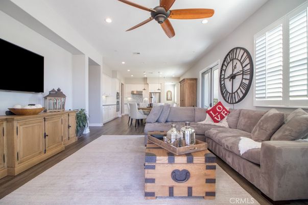 Dining room, Interior, Kitchen, Living room, Pendant Lights, Recessed Lighting, Wood Texture Flooring