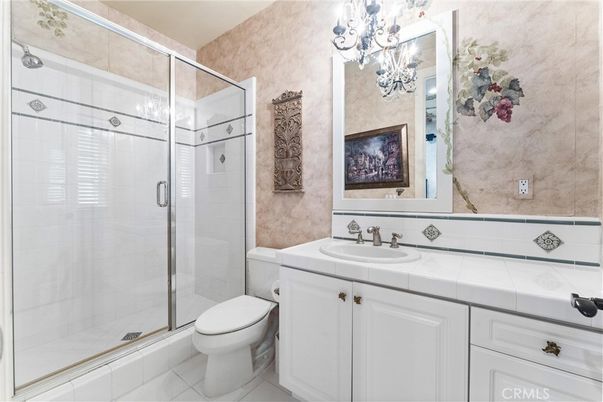 Bathroom, Glass Shower, Interior, Tile Countertops