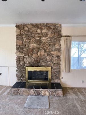Fireplace, Interior, Stone Walls