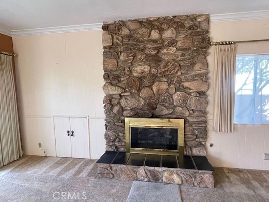 Fireplace, Interior, Stone Walls