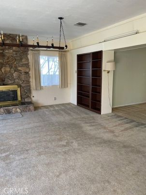 Empty room, Fireplace, Interior, Stone Walls