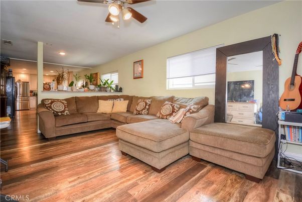 Interior, Kitchen, Living room, Recessed Lighting, Wood Texture Flooring