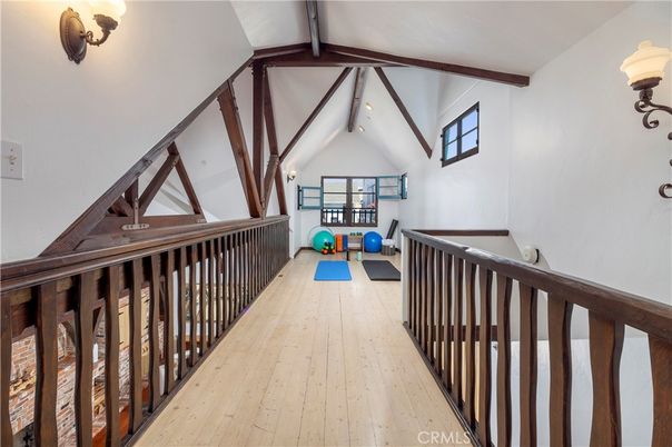 Fitness Equipment, Interior, Wooden Beams, Wood Texture Flooring