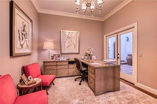 Chandelier, Home Office, Interior