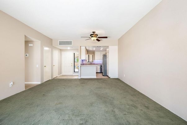Empty room, Interior, Kitchen, Recessed Lighting