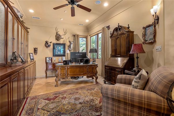 Home Office, Interior, Recessed Lighting