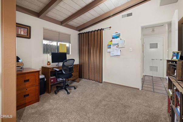 Home Office, Interior, Wooden Beams