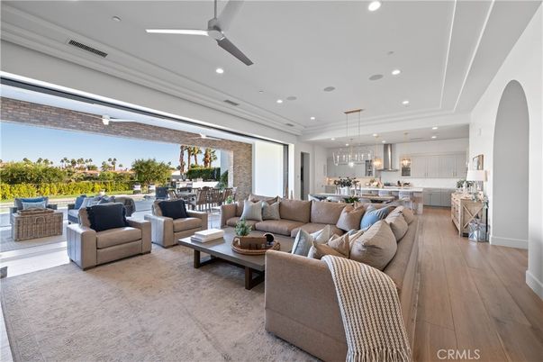 Interior, Kitchen, Living room, Pendant Lights, Recessed Lighting, Wood Texture Flooring