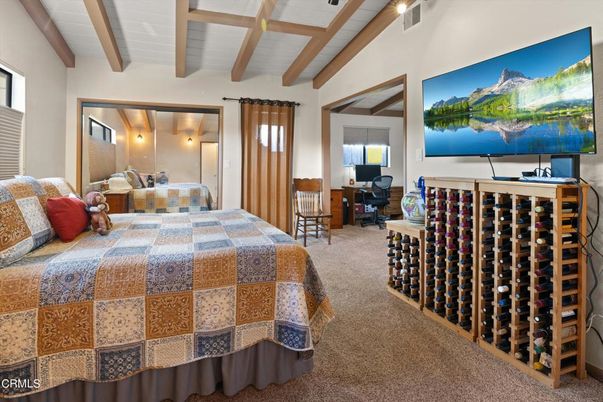 Bedroom, Interior, Wooden Beams