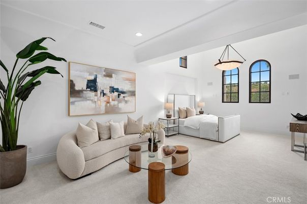 Bedroom, Interior, Pendant Lights, Recessed Lighting