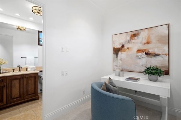 Home Office, Interior, Recessed Lighting