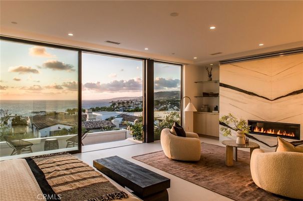 Fireplace, Interior, Living room, Recessed Lighting, Water