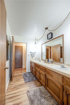 Bathroom, Dual Sink Vanities, Interior, Wood Texture Flooring