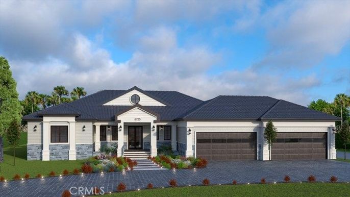 Attached, Exterior, Facade, Ranch