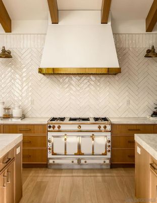 Interior, Kitchen, Stainless Steel Appliances, Wooden Beams, Wood Texture Flooring