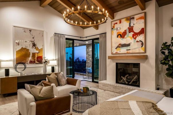 Chandelier, Fireplace, Interior, Living room, Wooden Beams, Wooden Ceilings, Wood Texture Flooring