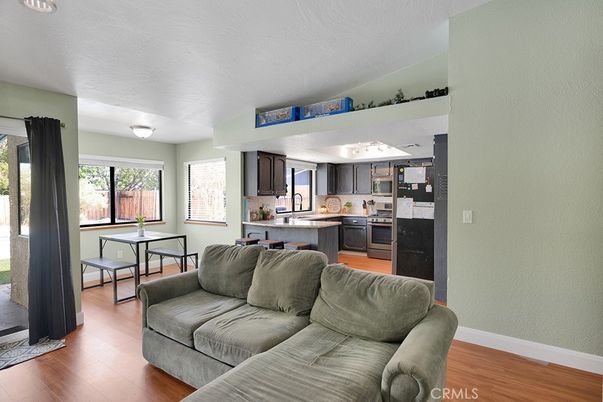 Interior, Kitchen, Living room, Wood Texture Flooring